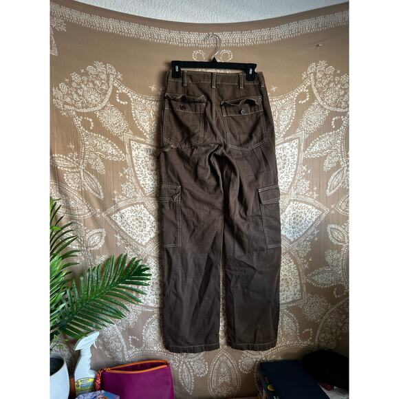 Reformation Rayne High Rise Utility Pants in Brown - Picture 10 of 11